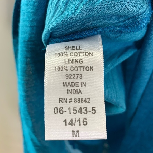 Only Necessities Blue Maxi Beach Dress Size 14/16 - Picture 7 of 7